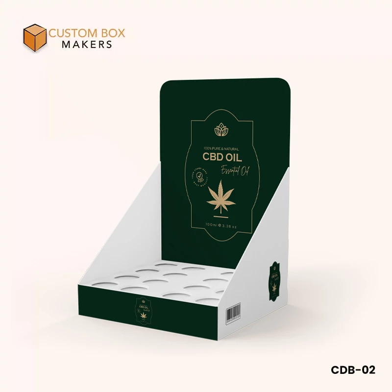 Counter display CBD boxes with dividers