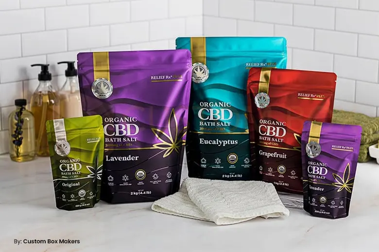 Standup pouches for CBD products like gummies etc